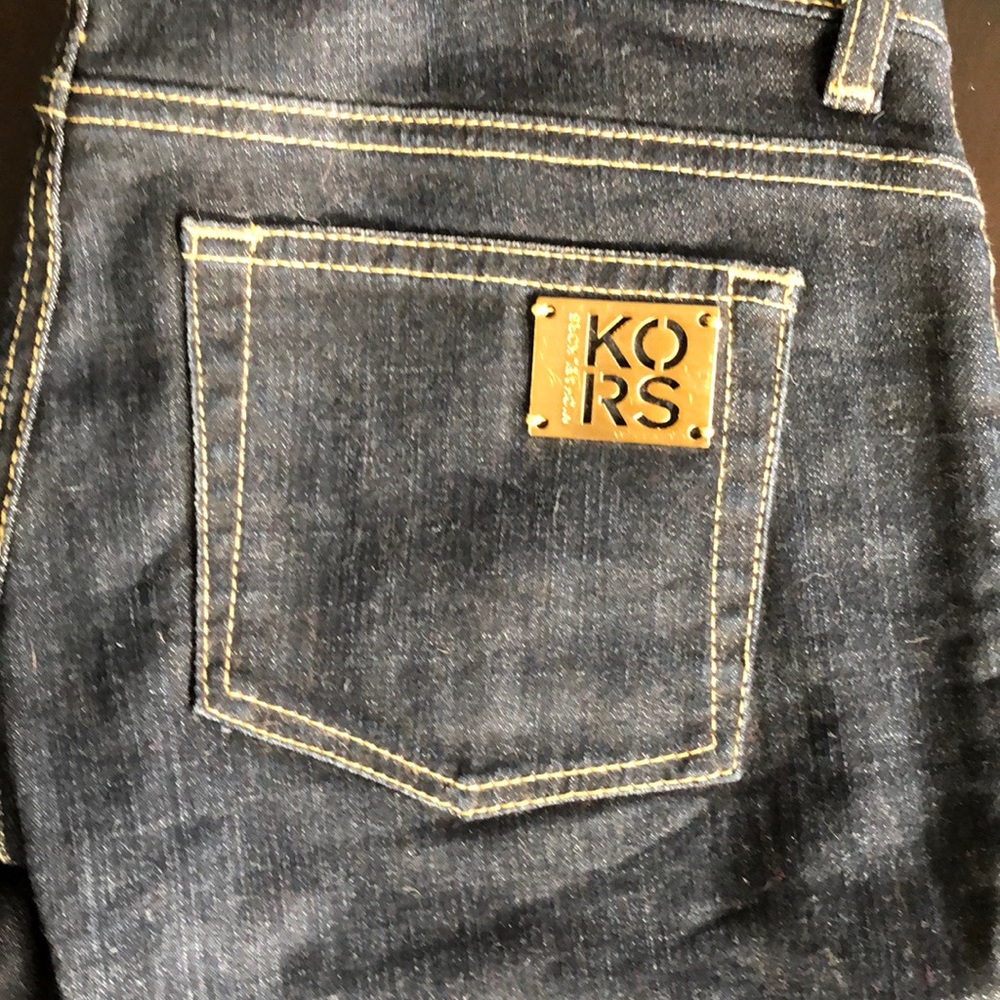 Michael Kors Dark Blue Boot Cut Jeans - Picture 3 of 5